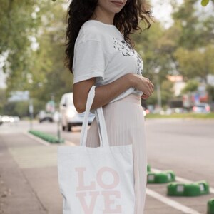 Love Cotton Tote Bag