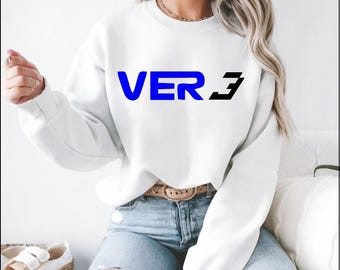 Camiseta de cuello redondo bordada con Max Verstappen 3, ropa para aficionados a las carreras