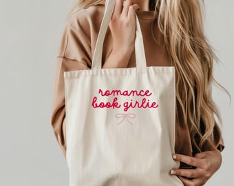 Embroidered! Romance Book Girlie! Tote Bag