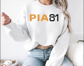 Embroidered! F1 Oscar Piastri 81 Embroidered crewneck, hoodie. Race Fan Gift. Fan Art