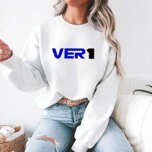 Embroidered! F1 Max Verstapen 1 Embriodered crewneck, hoodie. Race Fan Gift. Fan Art