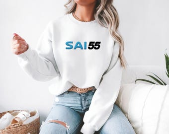 Embroidered F1 Carlos Sainz 55 Crewneck, Race Fan Gift