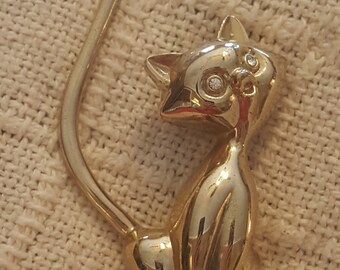 Brass Kitty Cat ring holder