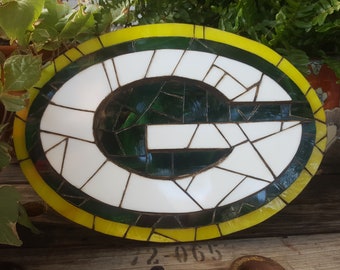 Football teams mascot logo mosaic