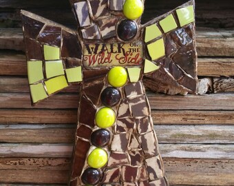 WALK on the WILD SIDE with Jesus mosaic cross