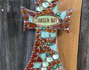 Chosen Boy mosaic cross