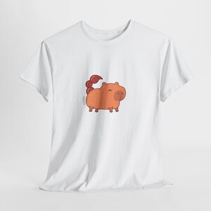 Maglietta unisex in cotone pesante con segno zodiacale Capybara Scorpione, maglietta Scorpione, maglietta Capybara, regalo, abbigliamento casual