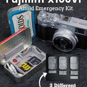 Fujifilm x100vi Altoid Emergency Kit Container (Battery SD Shutter)