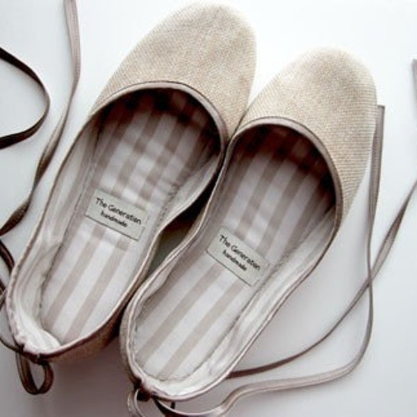 Eco-chic Handmade Vegan Ballet Flats - 902A