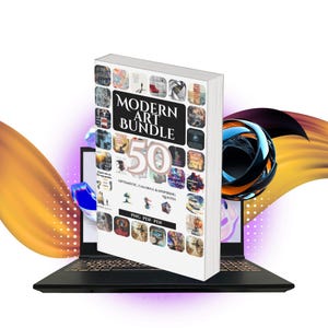 50 png/pacote de citações inspiradoras de arte moderna