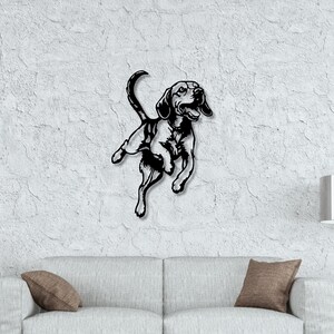 Metal Dog Wall Art: Rustic Pet Sign, Personalized Decor
