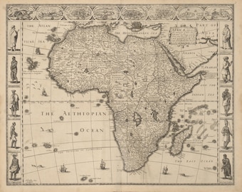 未開封 　イギリス　アンティーク　アフリカの地図 未開封 イギリス アンティーク アフリカの地図