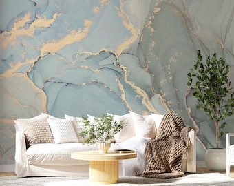 Abstract Art Wall Mural, Abstract Marble 3d Photo Vinyl Wallpaper Self Adhesive Peel and Stick Wall Murals Wall Decoration Minimalistic