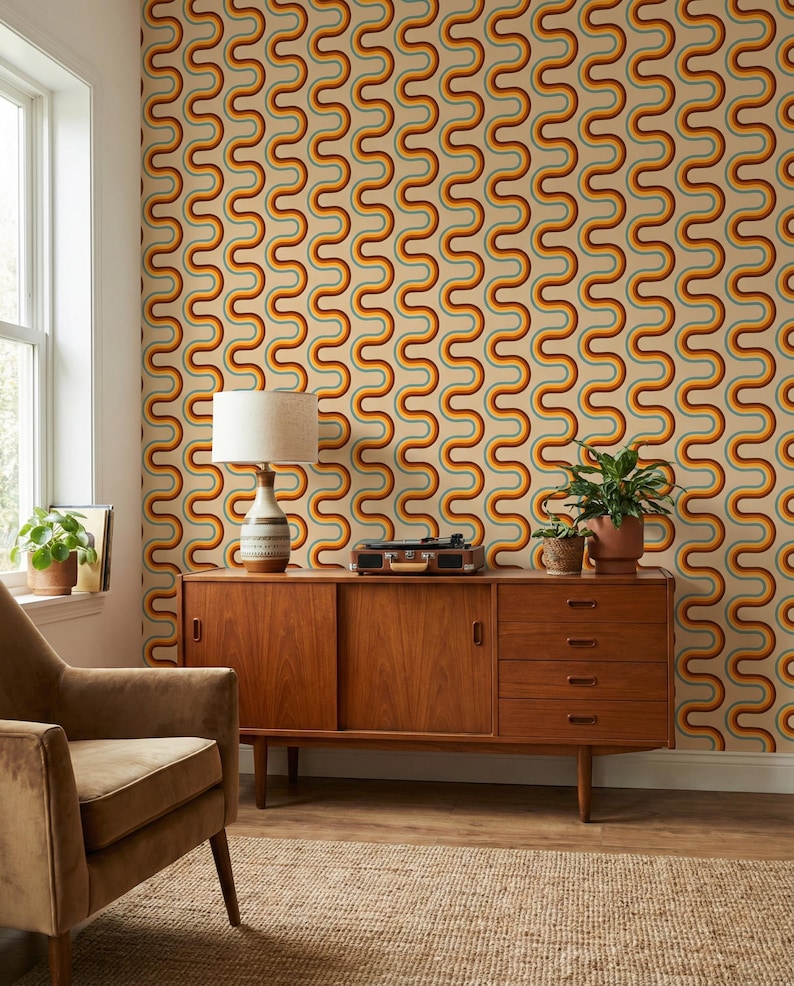 70s Wallpaper Peel And Stick