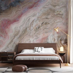 Abstract Wallpaper, Marble Wall Mural, Peel and Stick Wallpaper, Modern Art Wall Mural, Modern Marble Wallpaper