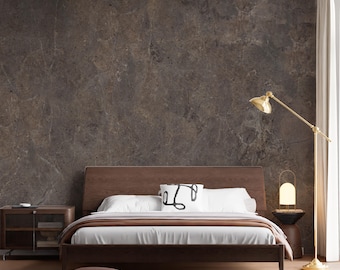Papel pintado marrón autoadhesivo, mural de mármol oscuro, decoración de pared antigua, papel pintado antiguo vintage, arte de pared antiguo autoadhesivo