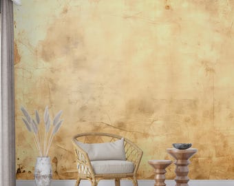 Papier peint en marbre marron vintage, papier peint en marbre amovible, oeuvre d'art murale pour salon et chambre à coucher, autocollant ou intissé
