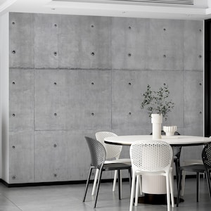 Grey Concrete Wallpaper, Concrete Rustic Gray Wallpaper, Modern Wallpaper, Minimalist Wallpaper, Temporary Wallpaper, Removable Wallpaper