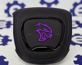 Dodge Hellcat Custom Airbag Cover Charger/Challenger/Durango/Cherokee - Purple