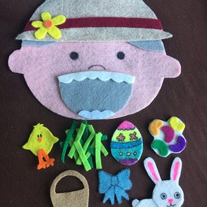 There was an Old Lady Who Swallowed a Chick Flannel/Felt Board Story Preschool