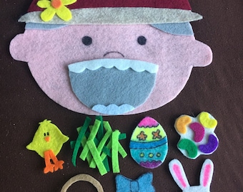 There was an Old Lady Who Swallowed a Chick Flannel/Felt Board Story Preschool