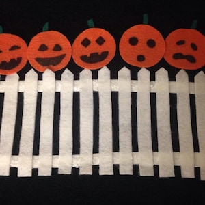 Five Pumpkins Sitting on a Gate Flannel/Felt Board Story