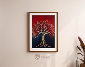 Ancient Tree Wall Art | Digital Download | Majestic Nature Printable Decor | Printable Art Wall Art