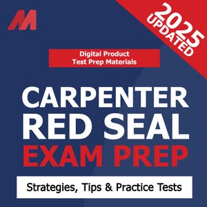 Libro di preparazione all'esame Red Seal Carpenter - Test di pratica, strategie d'esame e suggerimenti