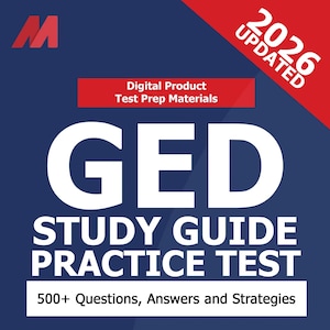 GED Preparation Book - GED Study Book - GED Test Prep - 500+ Test Questions for All Subject