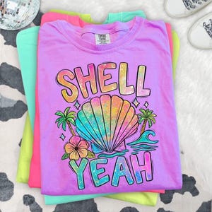 Faux Glitter Shell Yeah