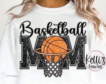 Mamma cestista con glitter finti