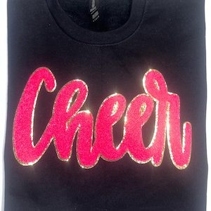 Pink Cheer Chenille Patch