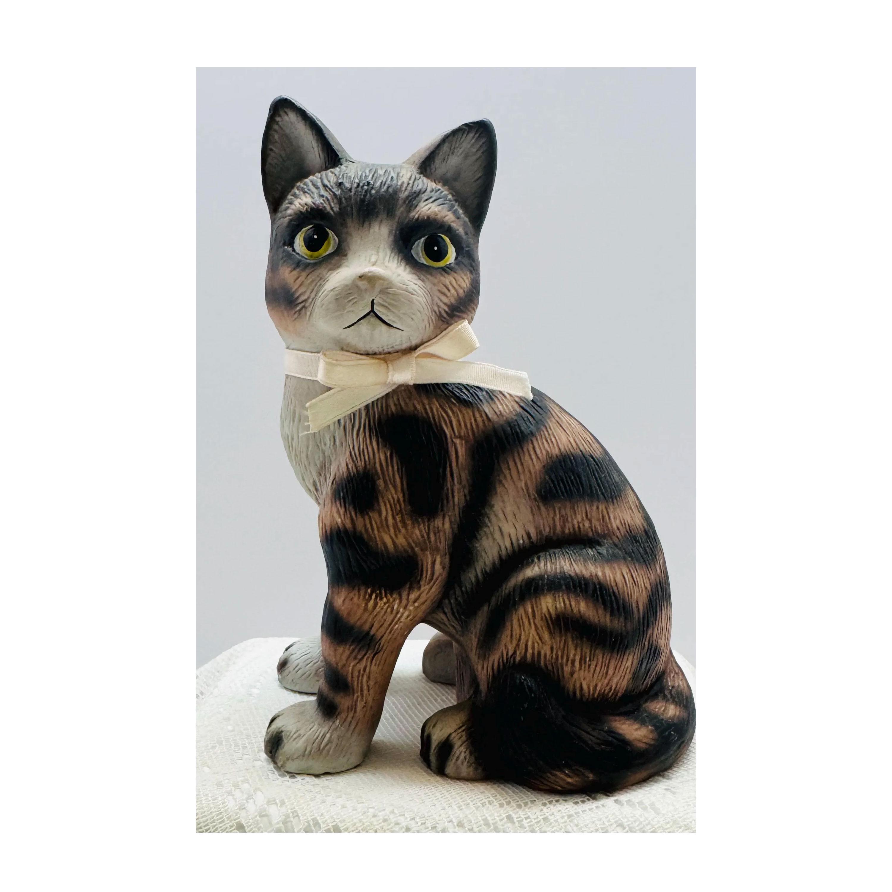 Ceramic Big Eye Cat - Etsy