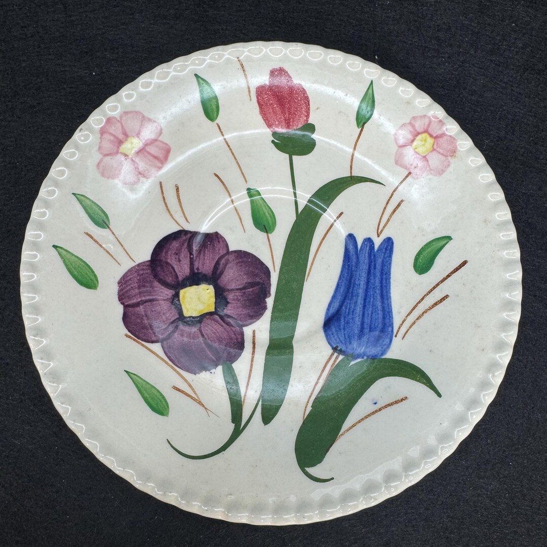 3 Pc 5 3/4” Vintage Blue Ridge Pottery, Small Plates - Etsy