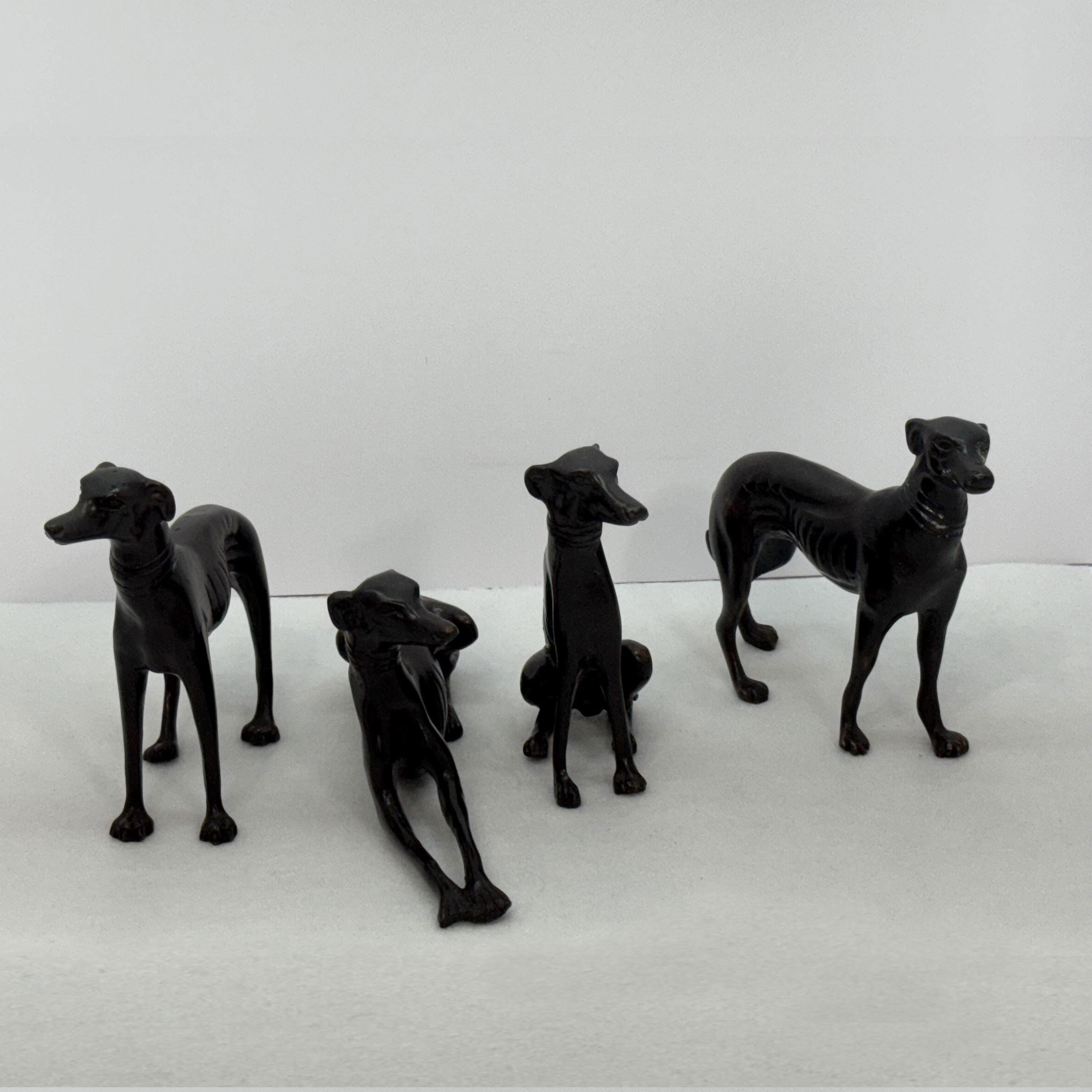 Rare Antique Greyhound Statues - Etsy