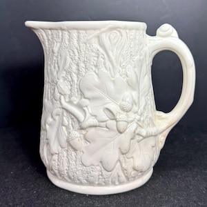 Antique 1920-30's Mintons "18th Cent. Staffordshire Salt- Glaze" Line Pitcher