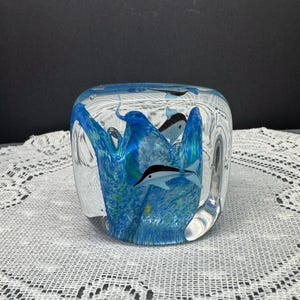 Glass Aquarium Paperweight