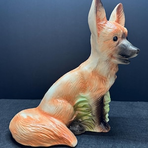 11&quot; Ceramic Red Fox Statue