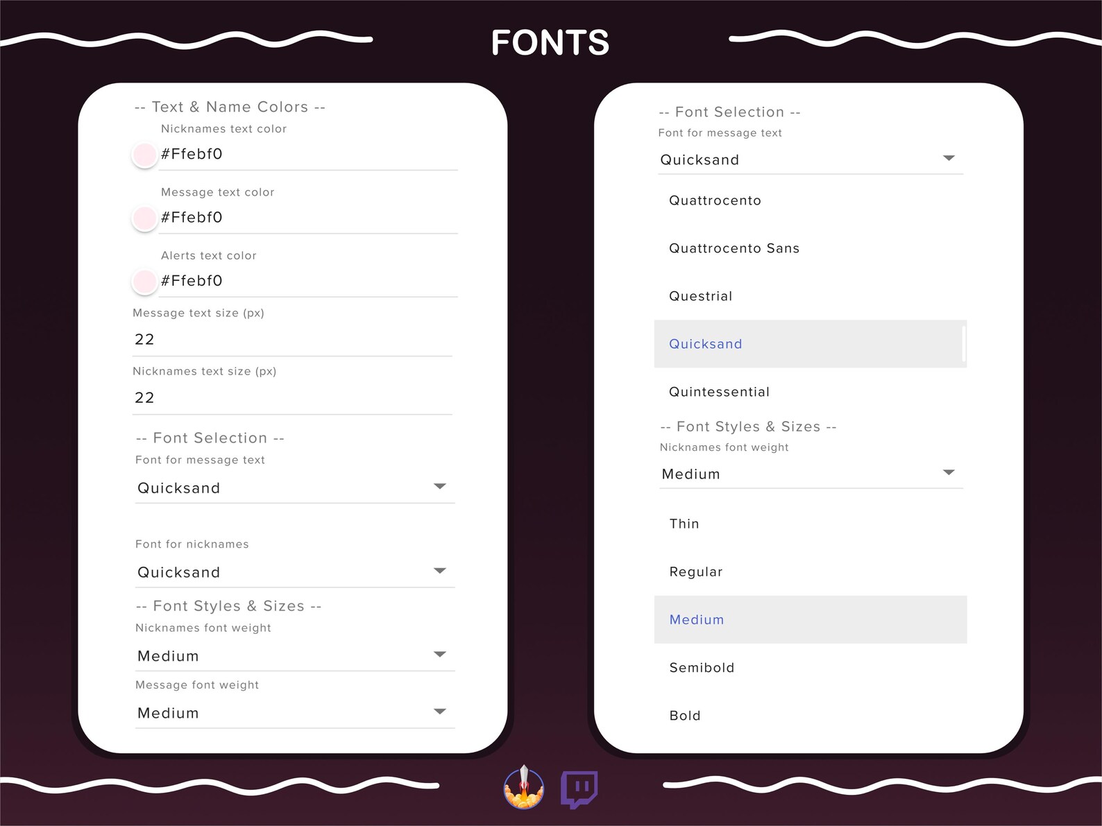 Coquette Bow Twitch Chat Widget: Animated Vintage Overlay With ...