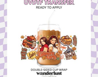 UV 4921 UVDTF Cup Wrap | 16oz Cup Wrap | Ready To Apply | Printed In House | High Quality | Easy To Apply | Cup Transfer | UVDTF