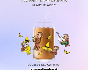UV 1906 UVDTF Cup Wrap | 16oz Cup Wrap | Ready To Apply | Printed In House | High Quality | Easy To Apply | Cup Transfer | UVDTF