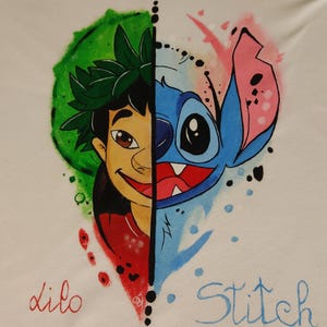 T-shirt dipinta a mano