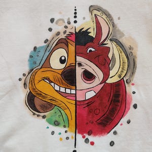 T-shirt dipinta a mano