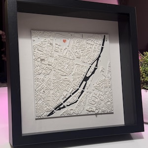Personalisierte 3D-Karte mit Herz | Benutzerdefinierte Karte Geschenk | Muttertags Geschenk | Frauentagsgeschenk | Erinnerung Andenken | Gerahmte / Staffelei Geschenk für Sie