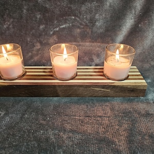 Wooden Candle Holder