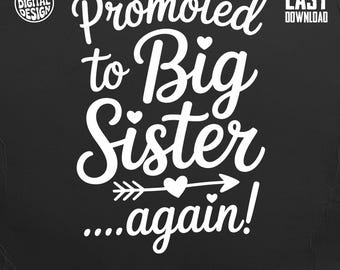 Big Sister Again PNG, Pregnancy Announcement, Digital Download, Sibling Reveal, New Baby, Commercial Use, DIY Gifts, Instant Download