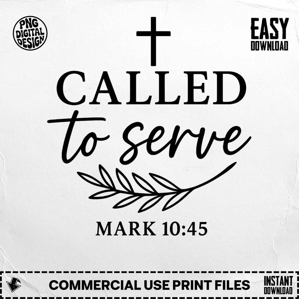 Called to Serve PNG, Christian Sublimation Design, Religious Quote ...