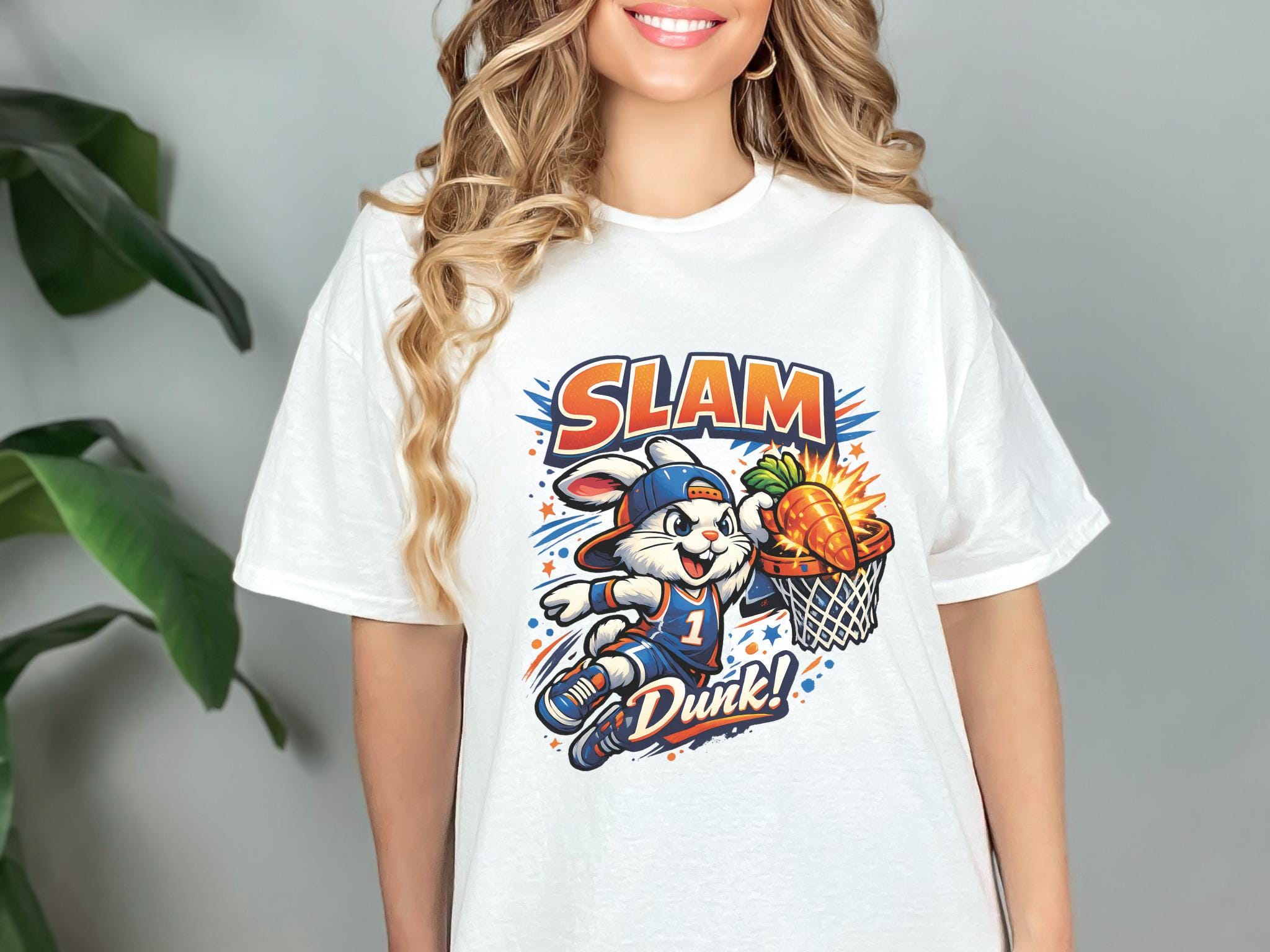Slam Rabbit Bunny Slam Dunk PNG, Rabbit Basketball Digital Art, Cartoon Design, T ...