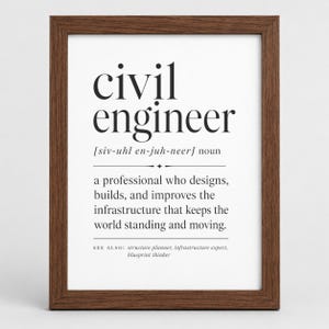 Civil Engineer Gift, Civil Engineer Wall Art, Gifts For Civil Engineer, Engineering Student Gift, Civil Engineering Printable Digital Wall