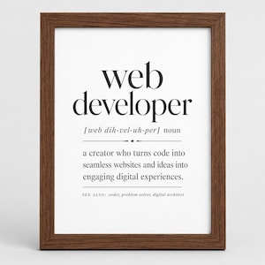 Web Developer Gift, Web Developer Wall Art, Gifts For Web Developer, Web Developer Wall Decor, Web Developer Gifts, Digital Print
